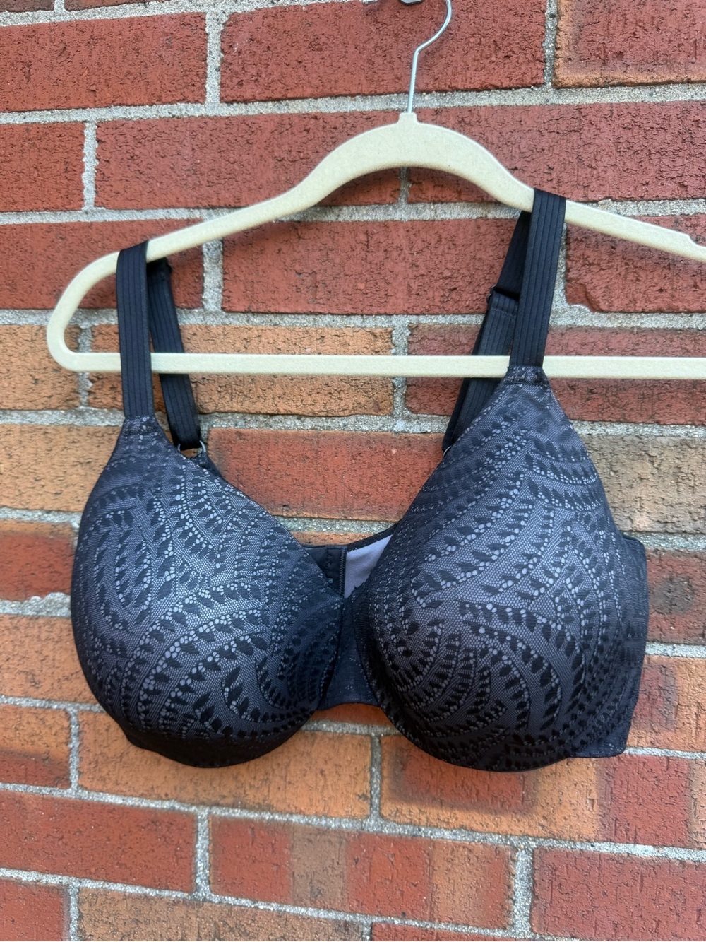 Bali One Smooth U Underwire Bra Black Paisley